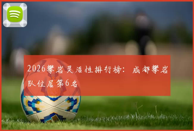 2026攀岩灵活性排行榜：成都攀岩队位居第6名